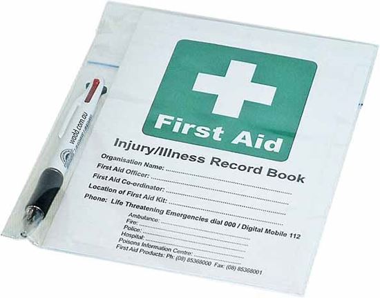 Picture of First Aid --Record Book + Pen Set